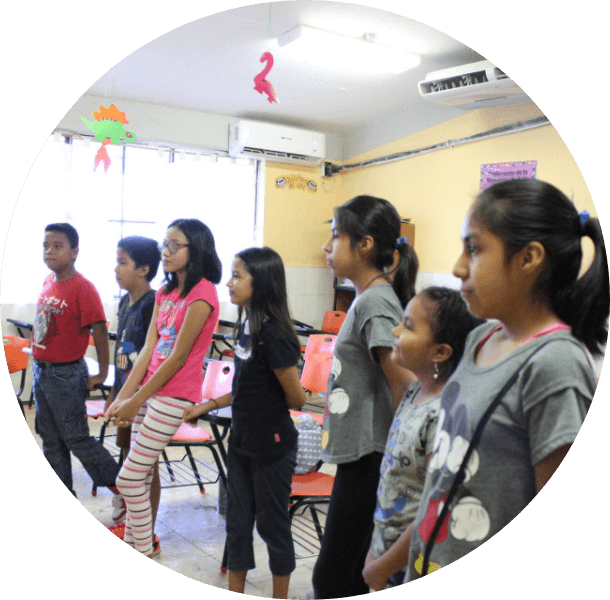 Niños en clase